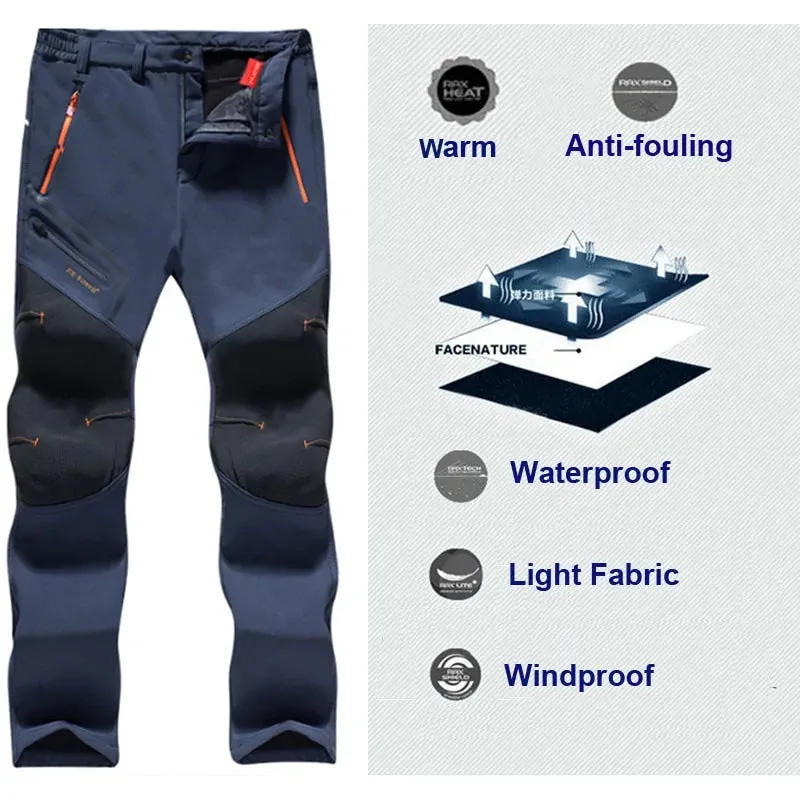 Softshell Fleece Outdoor Pants Trekking^