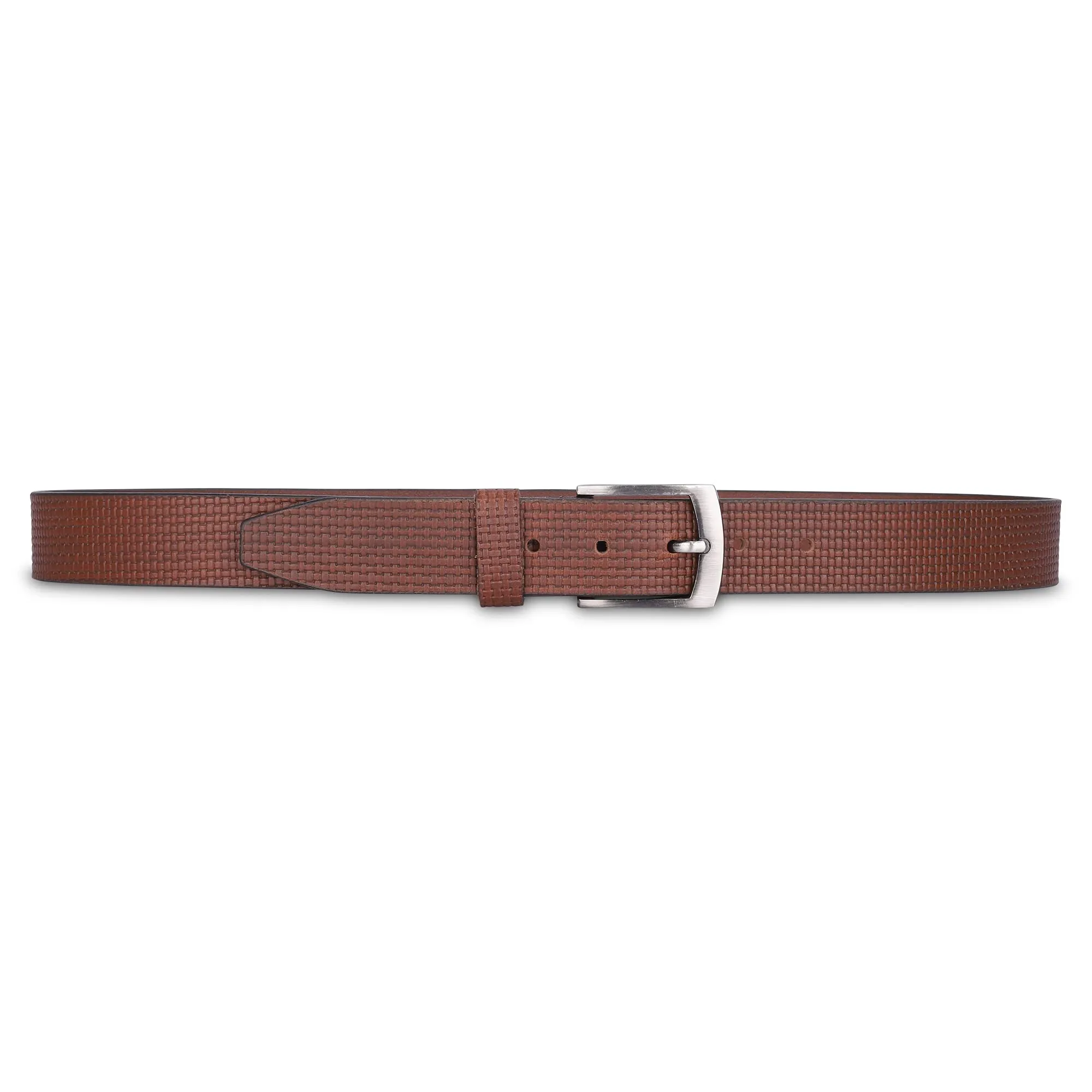 THE CLOWNFISH Men's Genuine Leather Belt -Tan (Size-40 inches)