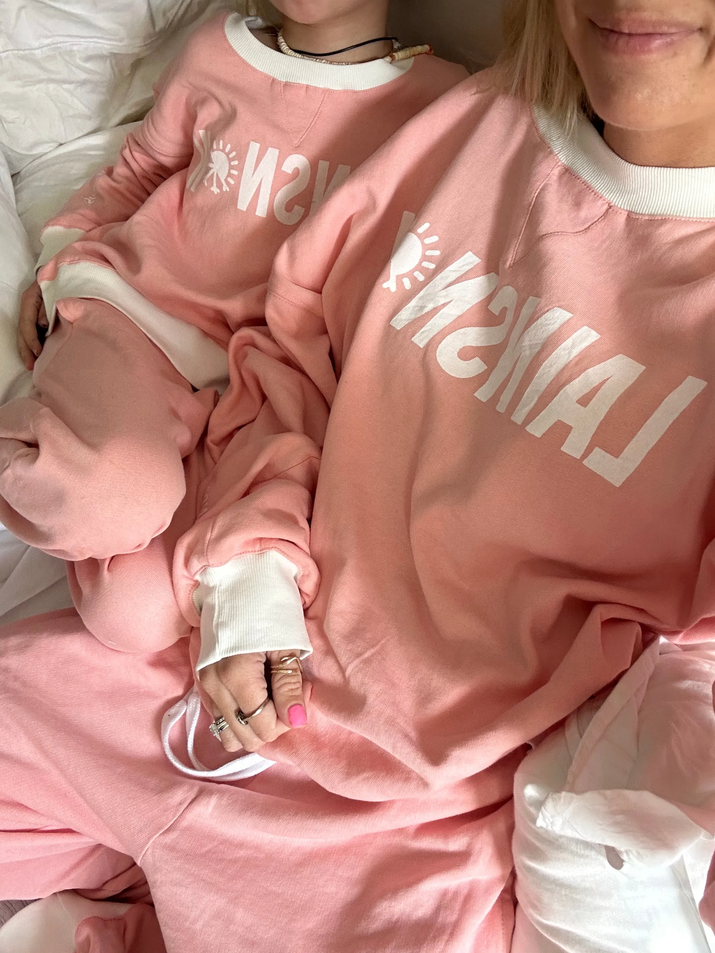 Womens Sweatshirt- Blush