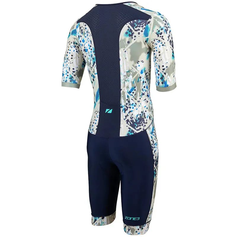 Zone3 - Men's Activate  Revolution II Short Sleeve Trisuit - Sand Storm